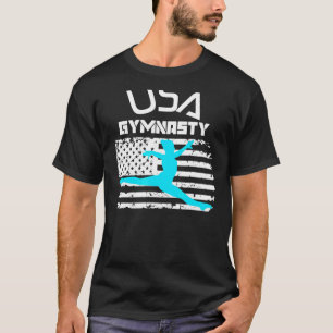 T-shirt États-Unis Gymnasty Gymnast Drapeau américain Jeux