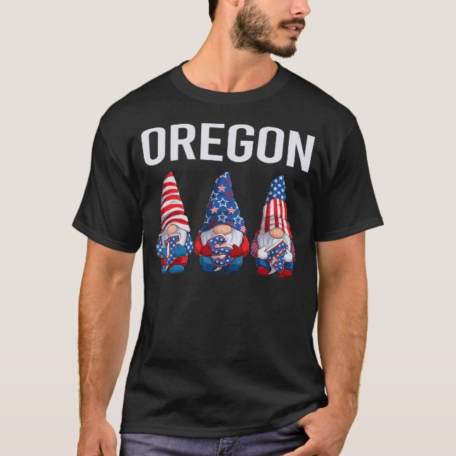 T-shirt États-Unis heureux - Oregon (Devant)