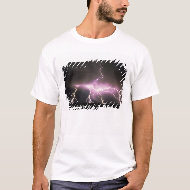 T-shirt États-Unis, Idaho. Foudre. (Devant)