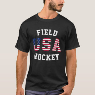 T-shirt États-Unis Joueur de hockey de terrain Hockey Stic