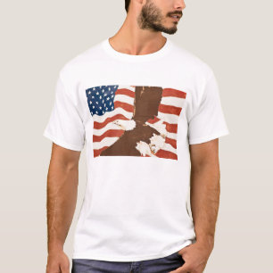 T-shirt États-Unis, Louisiane, Port Allen. Peinture murale