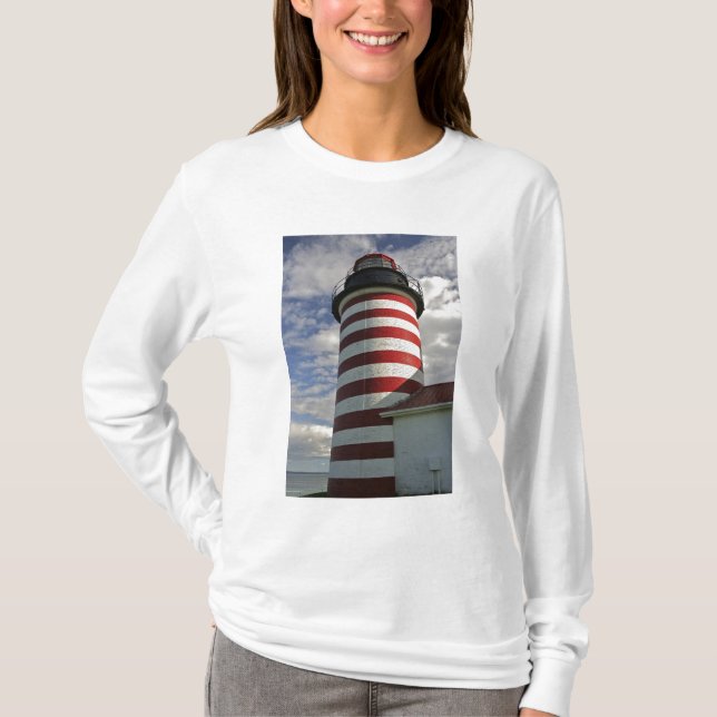 T-shirt États-Unis, Maine, Lubec. West Quoddy Head (Devant)