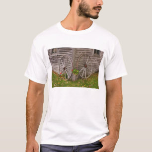 T-shirt États-Unis, Maine. Roues de chariot