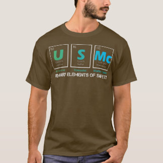 T-shirt États-Unis MC Principaux Éléments De Sécurité Tabl