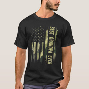 T-shirt États-Unis Meilleur grand-père jamais drapeau amér