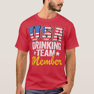 T-shirt Etats-Unis Membre de l'équipe de boisson American