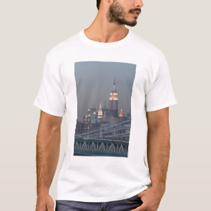 T-shirt États-Unis, New York City, Vue du pont de Manhatta