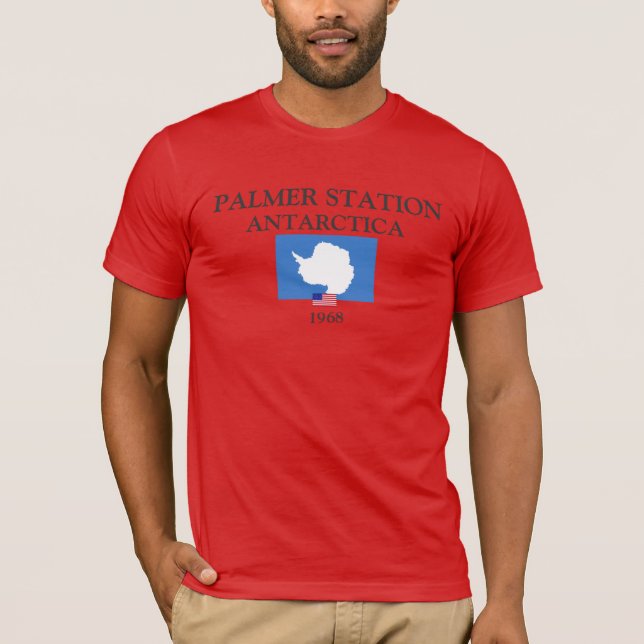T-shirt États-Unis - Palmer Antarctique Station Chemise (Devant)