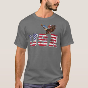 T-shirt États-Unis Patriotique 4 juillet Drapeau Américain