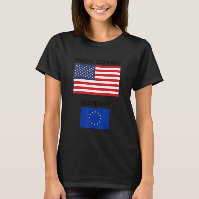 T-shirt Etats-Unis puissance économique mondiale Europe pa (Devant)