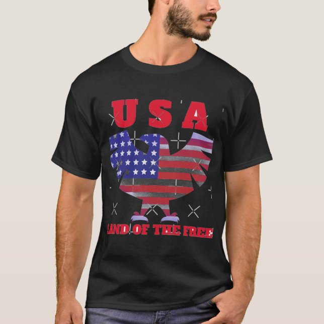 T-shirt États-Unis : Terre des Libres (Devant)