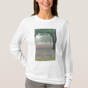 T-shirt États-Unis, Texas. Pinceau de Texas et bleuets
