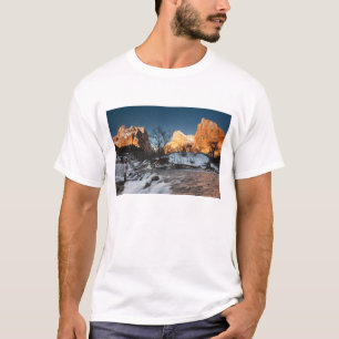 T-shirt États-Unis, Utah, parc national de Zion. Lever de