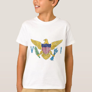 T-SHIRT ÉTATS-UNIS VIRGIN ISLANDS FLAG SAINT CROIX