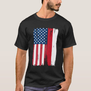 T-shirt États-Unis Yémen - Les racines du drapeau semi-amé