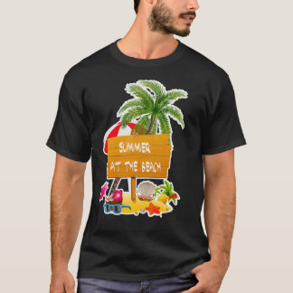 T-shirt été à la plage 1