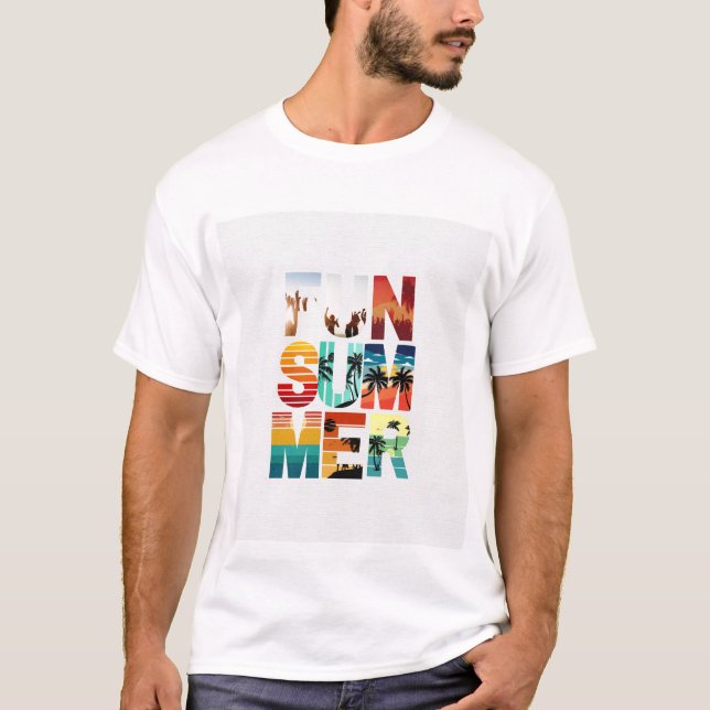 T-SHIRT ÉTÉ AMUSANT (Devant)