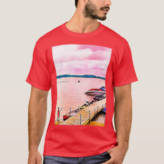 T-shirt Été Amusement au lac