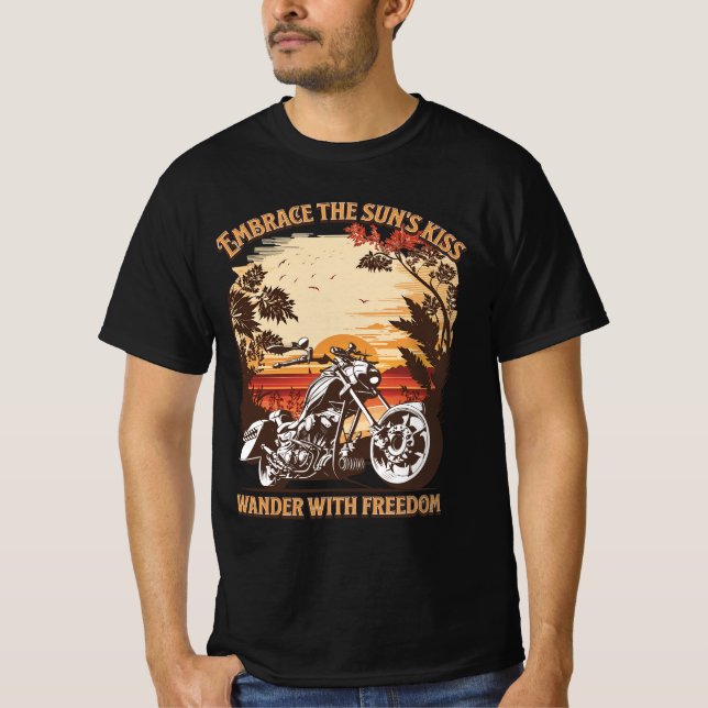 T-shirt Eté aventure nature vélo équitation (Devant)
