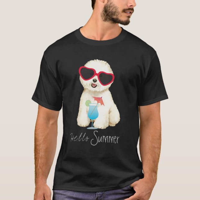 T-shirt Été Bichon Frise (Devant)
