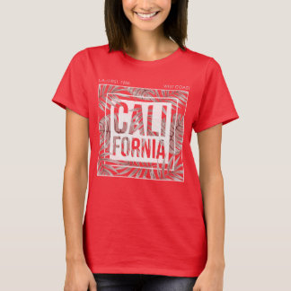 T-shirt Été californien pour toujours - Feuilles tropicale