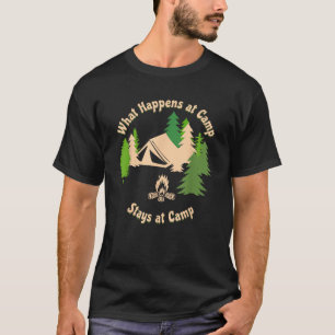 T-shirt Été Camp Essentials and Supplies for Ado Girls