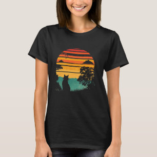 T-shirt Été Coloré de Chat