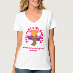 T-shirt ÉTÉ DE FILLE ENCEINTE personnalisé Christian Maman