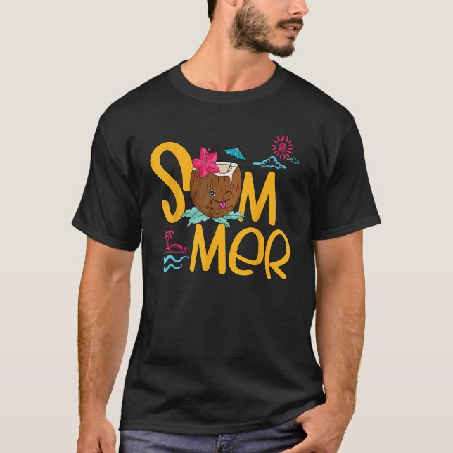 T-shirt Été de la coco (Devant)