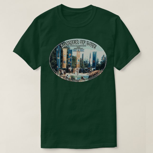 T-shirt Été de l'amour 1967 50e anniversaire  (Design devant)