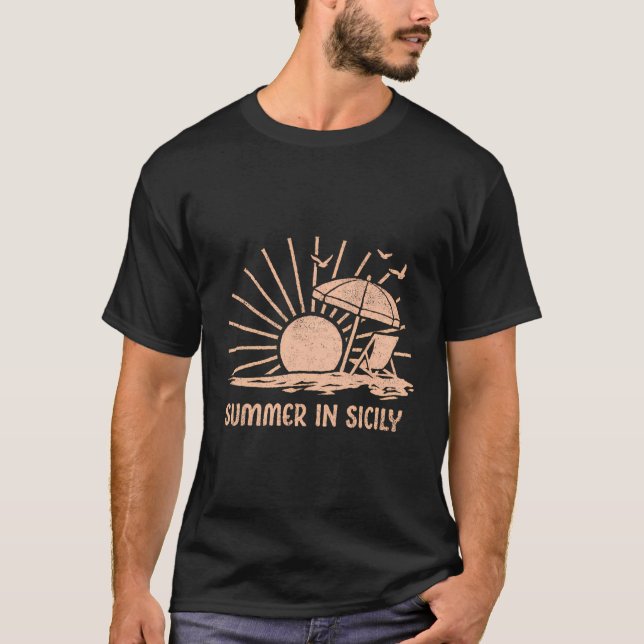 T-shirt Été En Sicile (Devant)