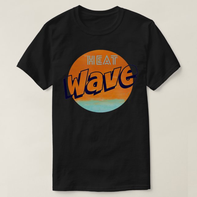 T-shirt Été Graphique de vague de chaleur (Design devant)