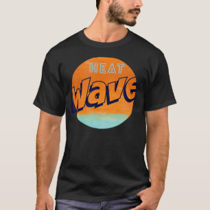 T-shirt Été Graphique de vague de chaleur