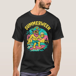 T-shirt Été Halloween Pirate d'été Summerween