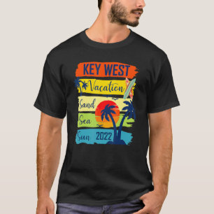 T-shirt Été Key West Florida Beach Vacation 2022 Matchi