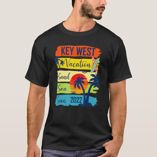 T-shirt Été Key West Florida Beach Vacation 2022 Matchi (Devant)