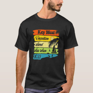 T-shirt Été Key West Florida Beach Vacation 2022 Sand S