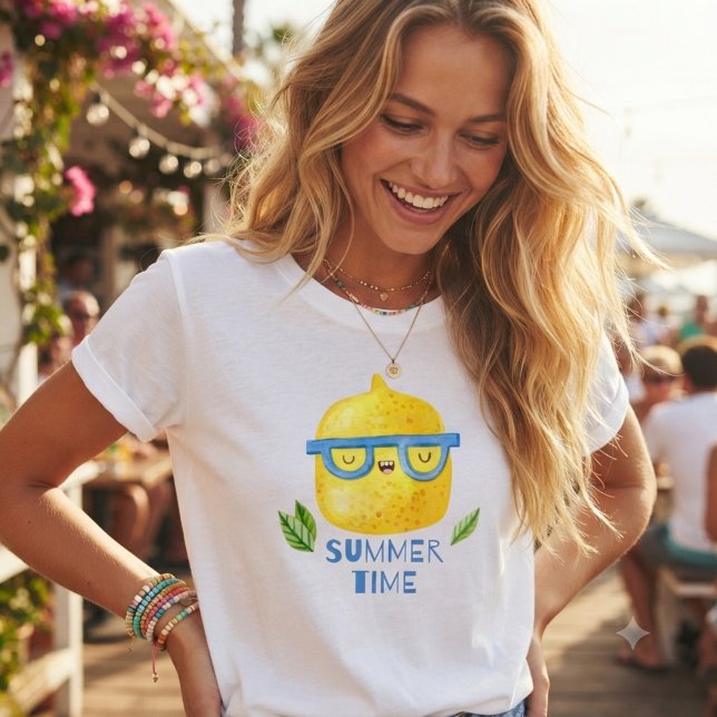 T-shirt Été & Lemon drôle d'été  (Créateur téléchargé)