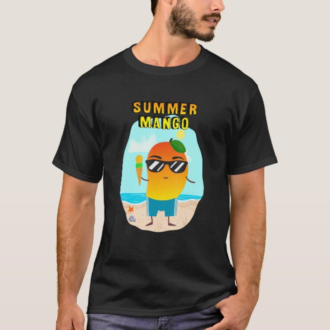 T-shirt Eté Mango Tropical Fruit Life Beach (Devant)