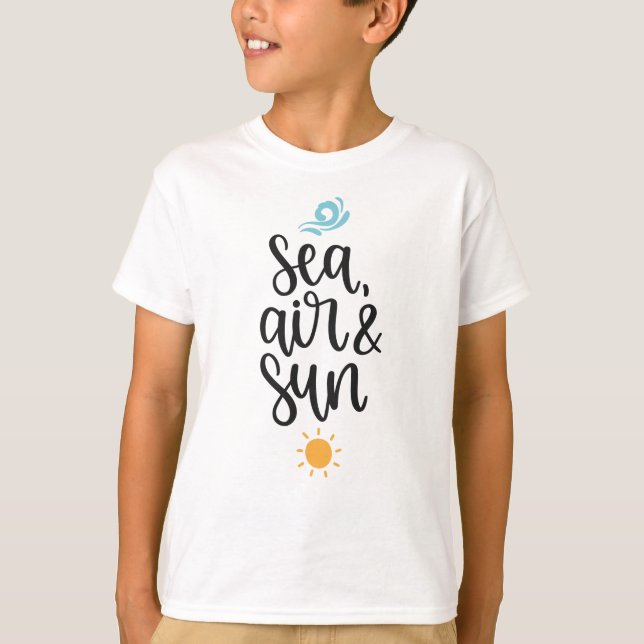 T-SHIRT ETÉ MER AIR SOLEIL (Devant)