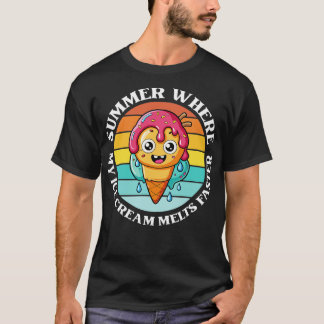 T-shirt été où ma glace fond plus vite