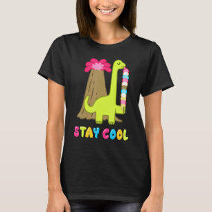 T-shirt Été Popsicle Séjour Cool Crème de glace Retro 80s 
