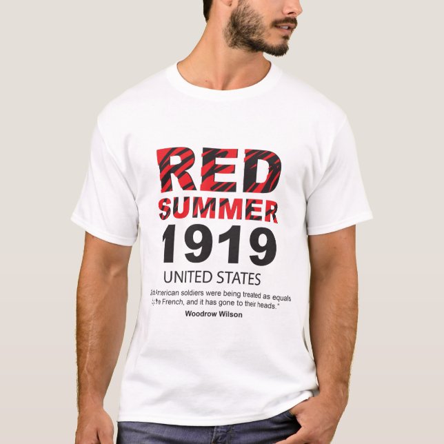T-shirt Été rouge 1919 (Devant)