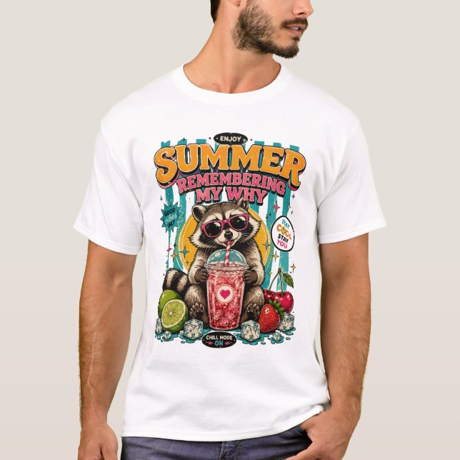T-shirt Été Se Souvenir De Mon Pourquoi (Devant)