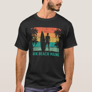 T-shirt Été Surf Vintage Maine York Beach Surfing Hommes W