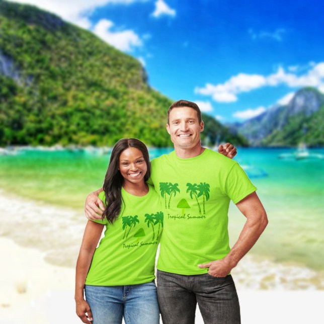 T-shirt Été tropical (This Tropical Summer T-shirt, is universal, for matching summer wear!)