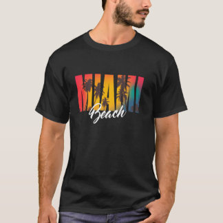 T-shirt Été tropical de Miami Beach