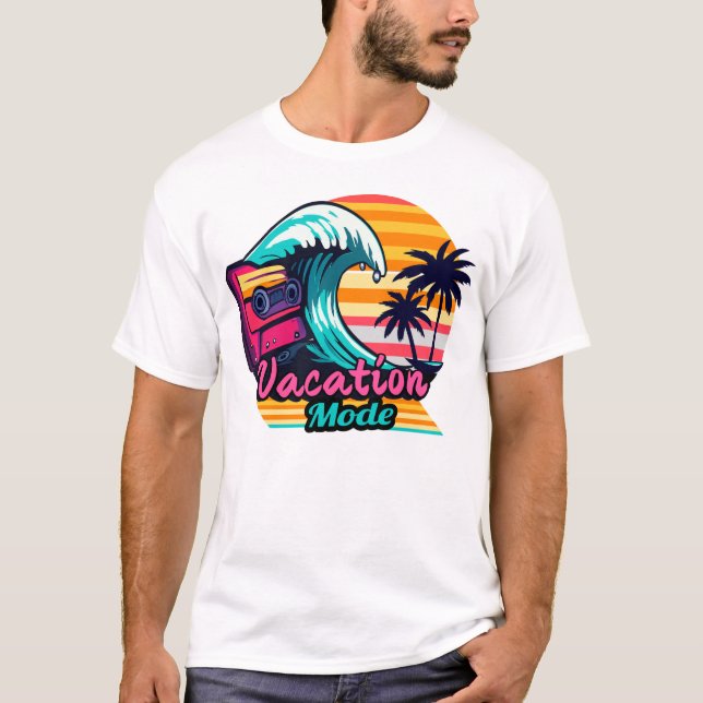 T-shirt Été / Tropical / Mode Vacances / Rétro (Devant)