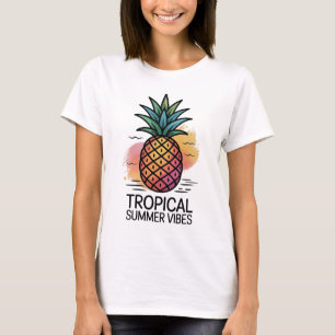 T-shirt Été Vibes Ananas 🍍 Tee-shirt Tropical