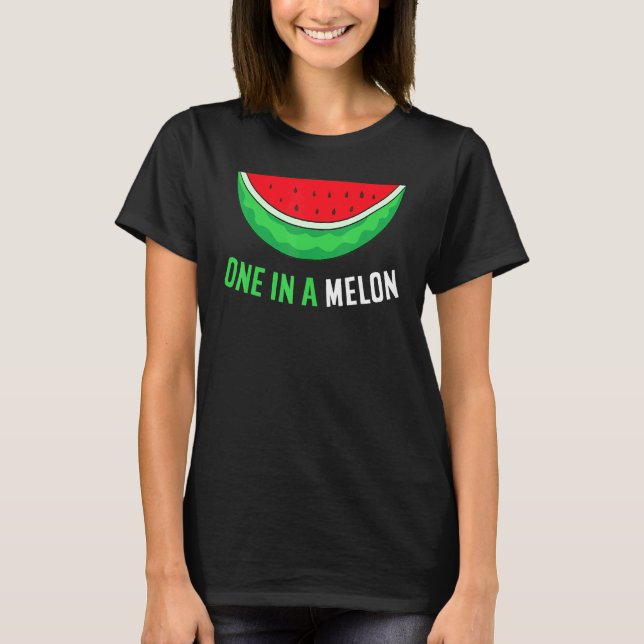 T-shirt Eté Watermelon Cool Melon One In A Melon (Devant)